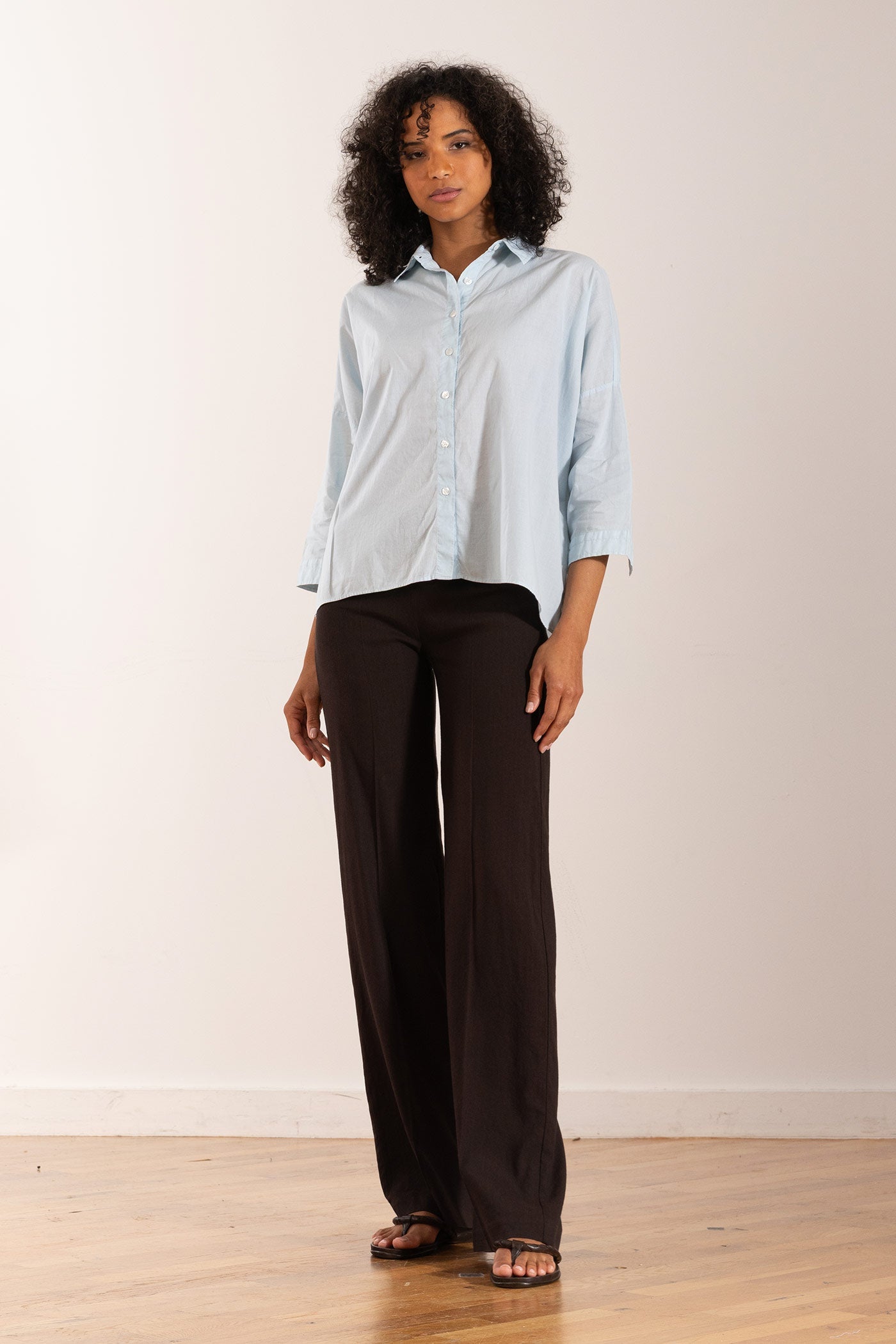 F1159-S24LE Avenue Montaigne Strech Linen Flavia pant