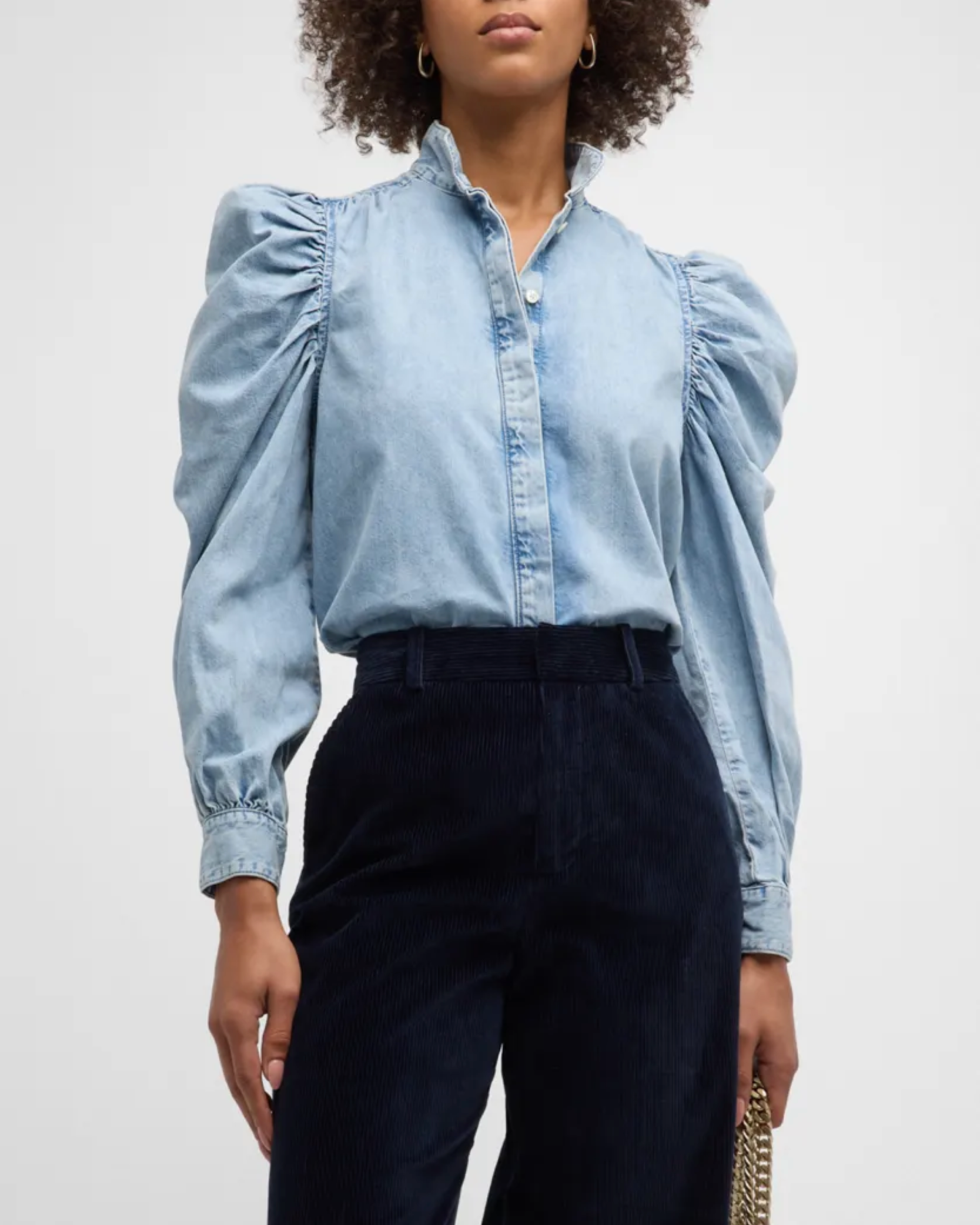 LSGT029c FRAME Long Sleeve Gillian Top
