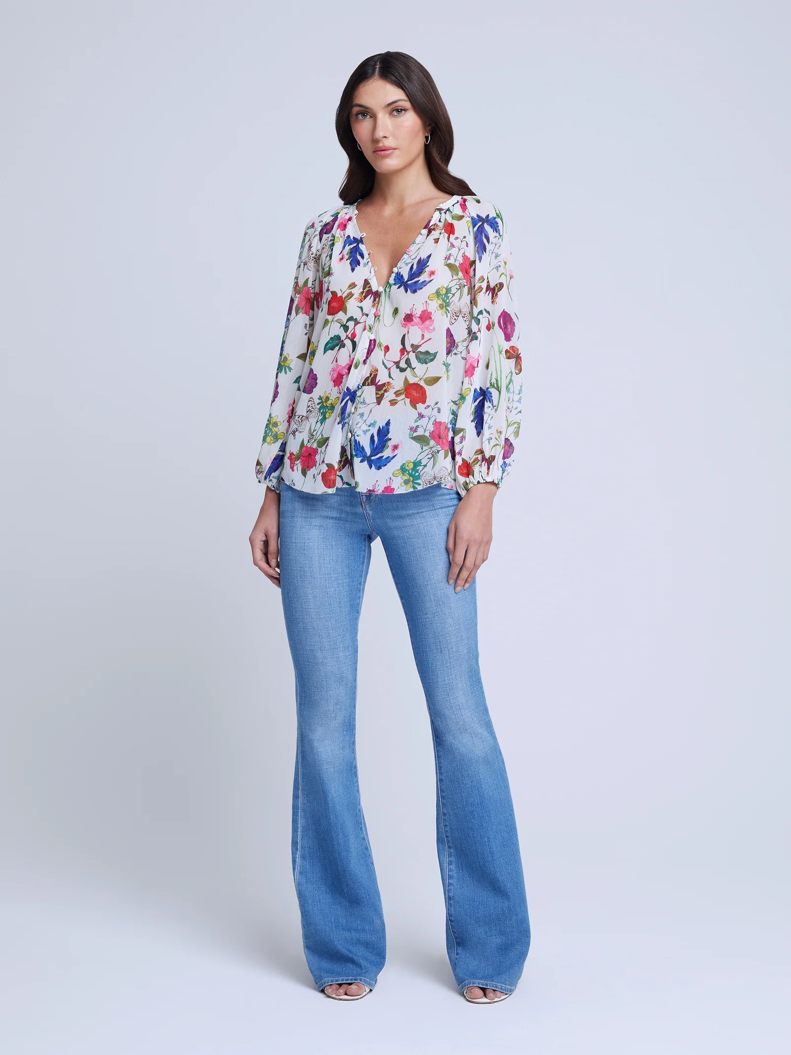 40522LITimlb L'Agence Teagan Dolman Blouse