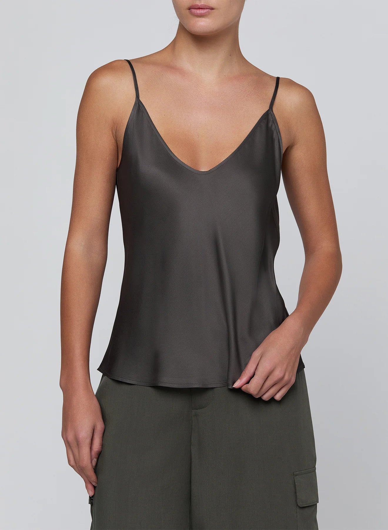 40404PLyAo L'AGENCE Lexi Silk Camisole