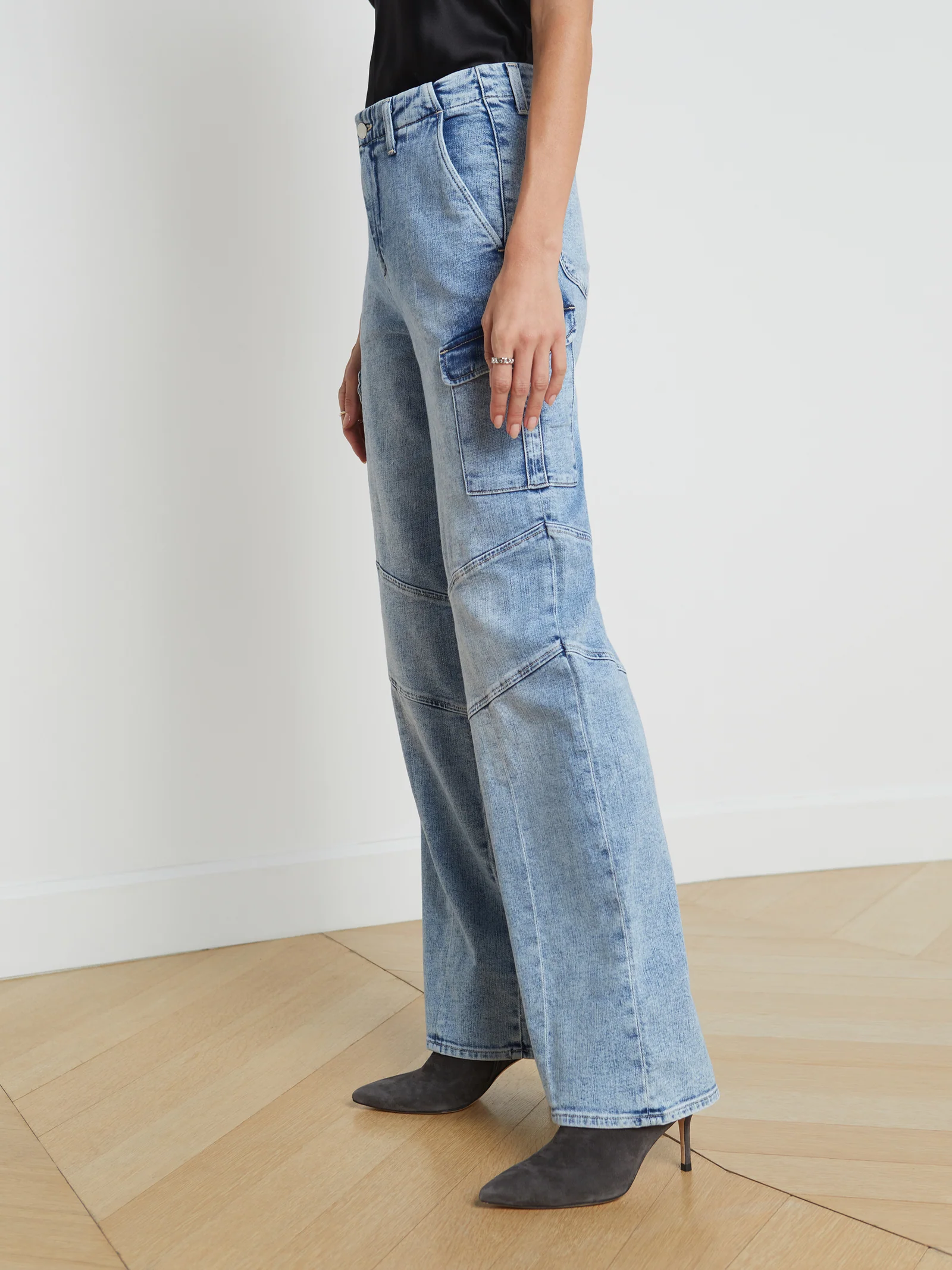 2852RDMbrew L'agence Brooklyn HR Utility Wide Leg