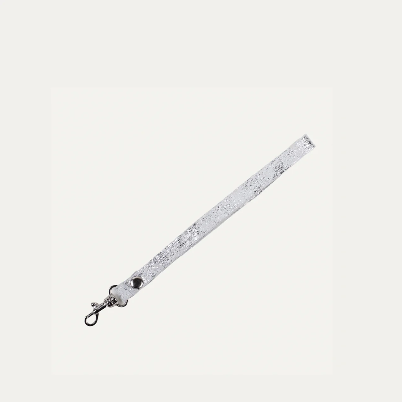 Wristlet Strap Attachment Pauly Jen | White Silver + Silver Hardware