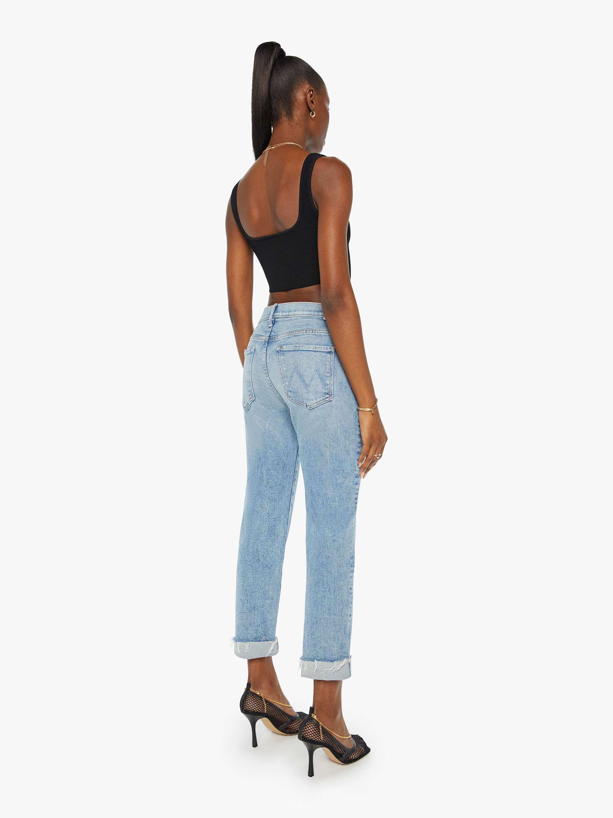1036-1351sp MOTHER The Scrapper Cuff Ankle Fray