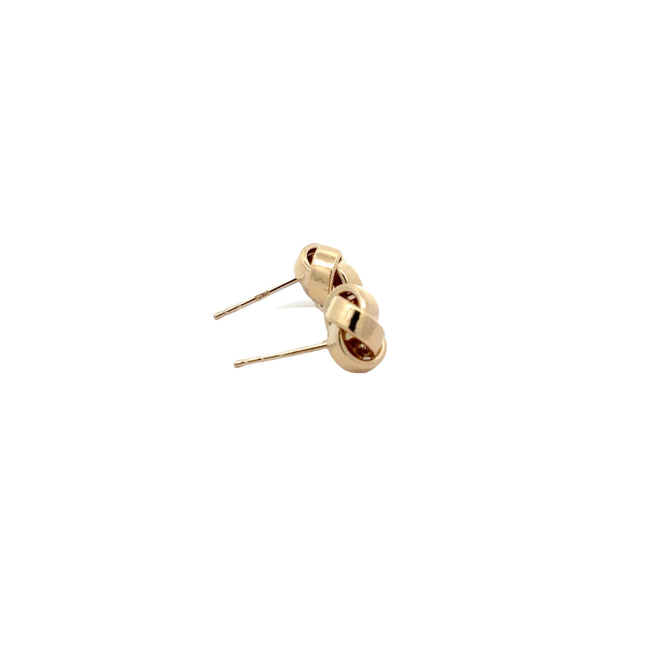 WD1162 14kt Gold Love Knot Studs 10mm