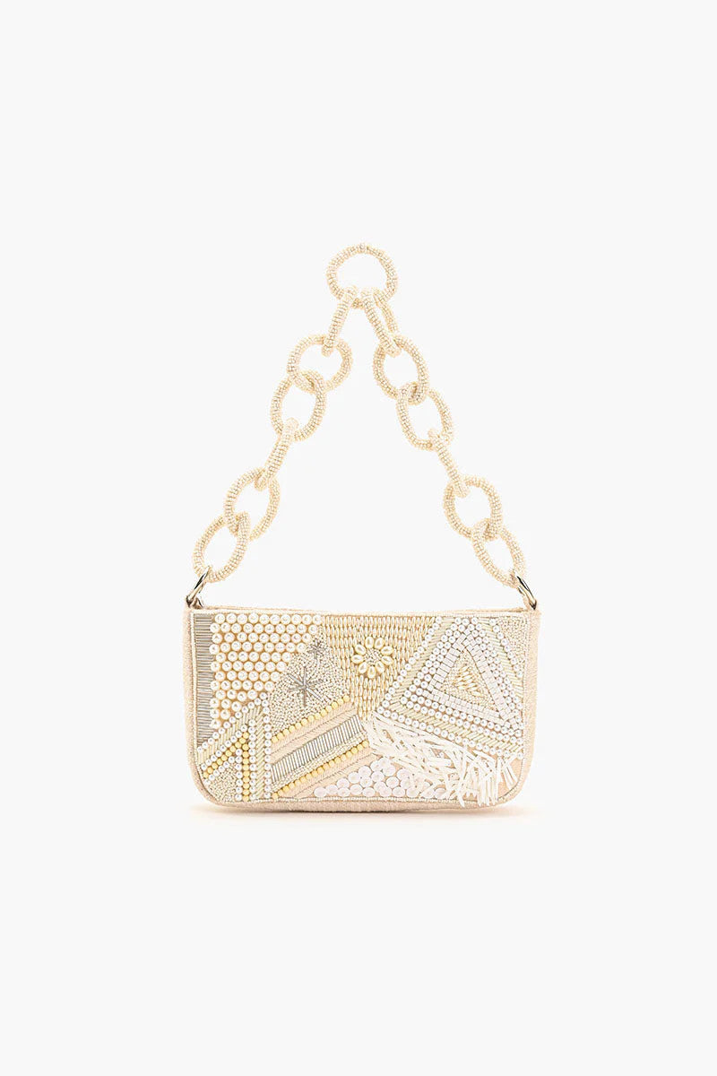 America & Beyond Embellished Shoulder Bag