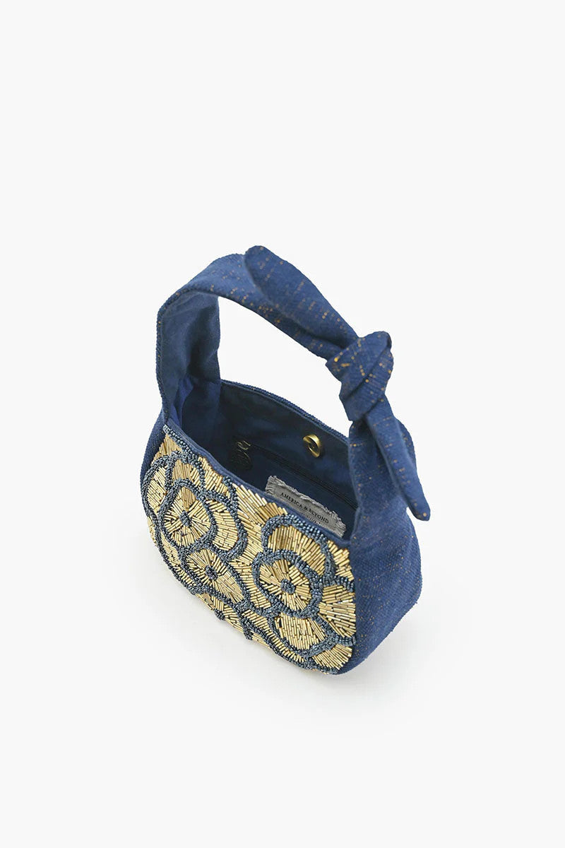 American & Beyond Royal Flower Knot Bag