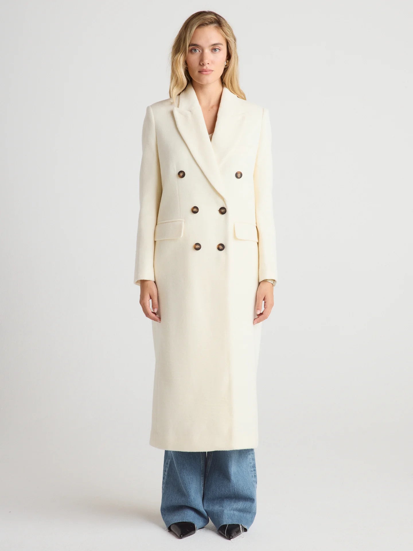 CT25W02 W.CASHMERE ROMANA Double Breast Coat