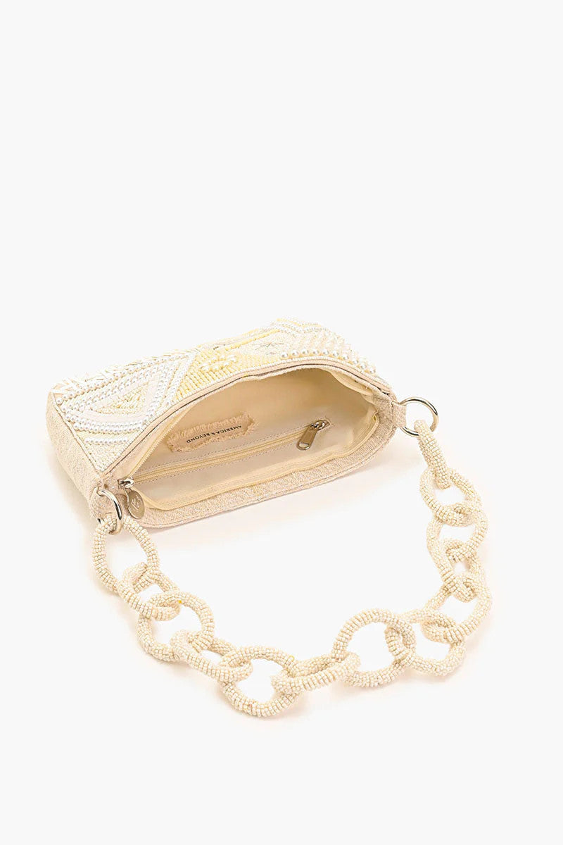 America & Beyond Embellished Shoulder Bag