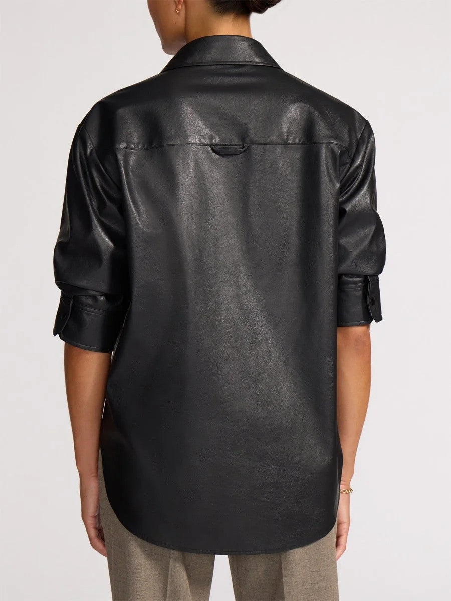 Tpu4495b Brochu Walker Pia Vegan Leather Shirt