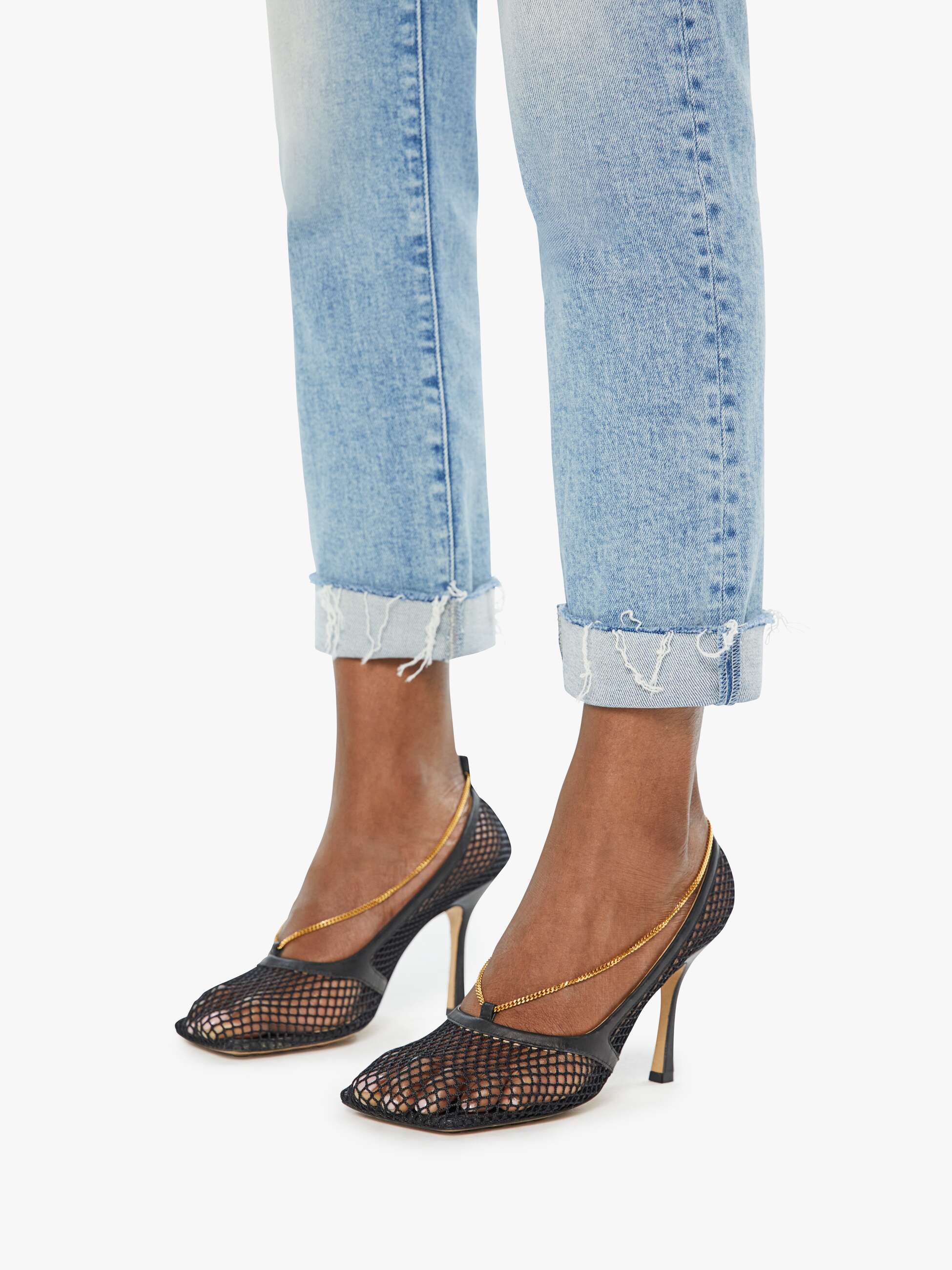 1036-1351sp MOTHER The Scrapper Cuff Ankle Fray