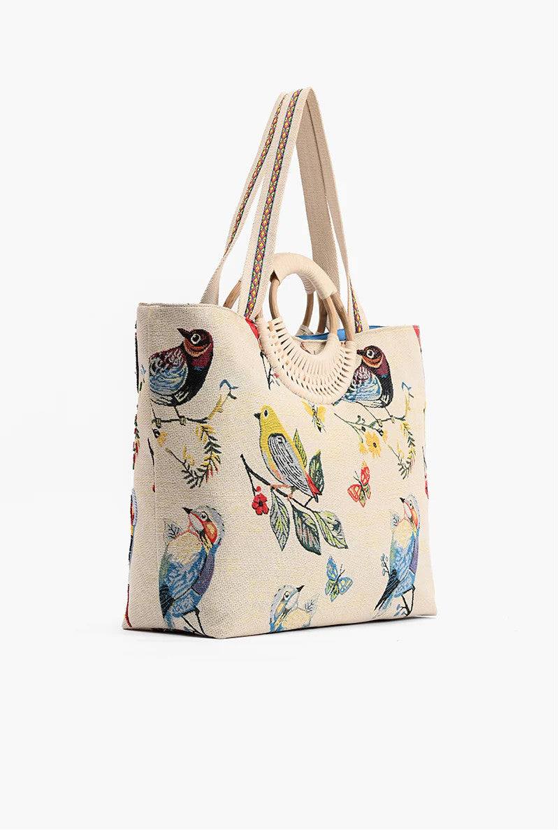 America & Beyond Birds in Paradise Tote