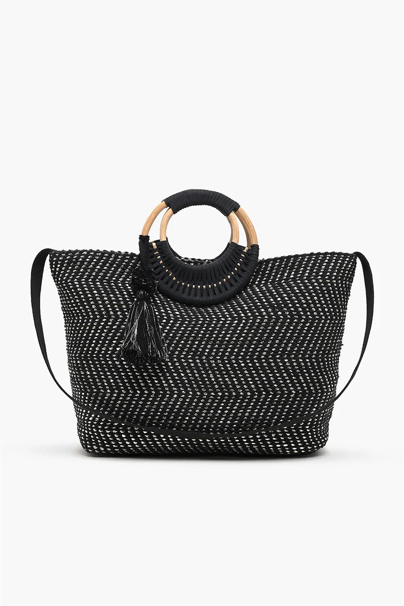 America & Beyond Midnight Lurex Tote