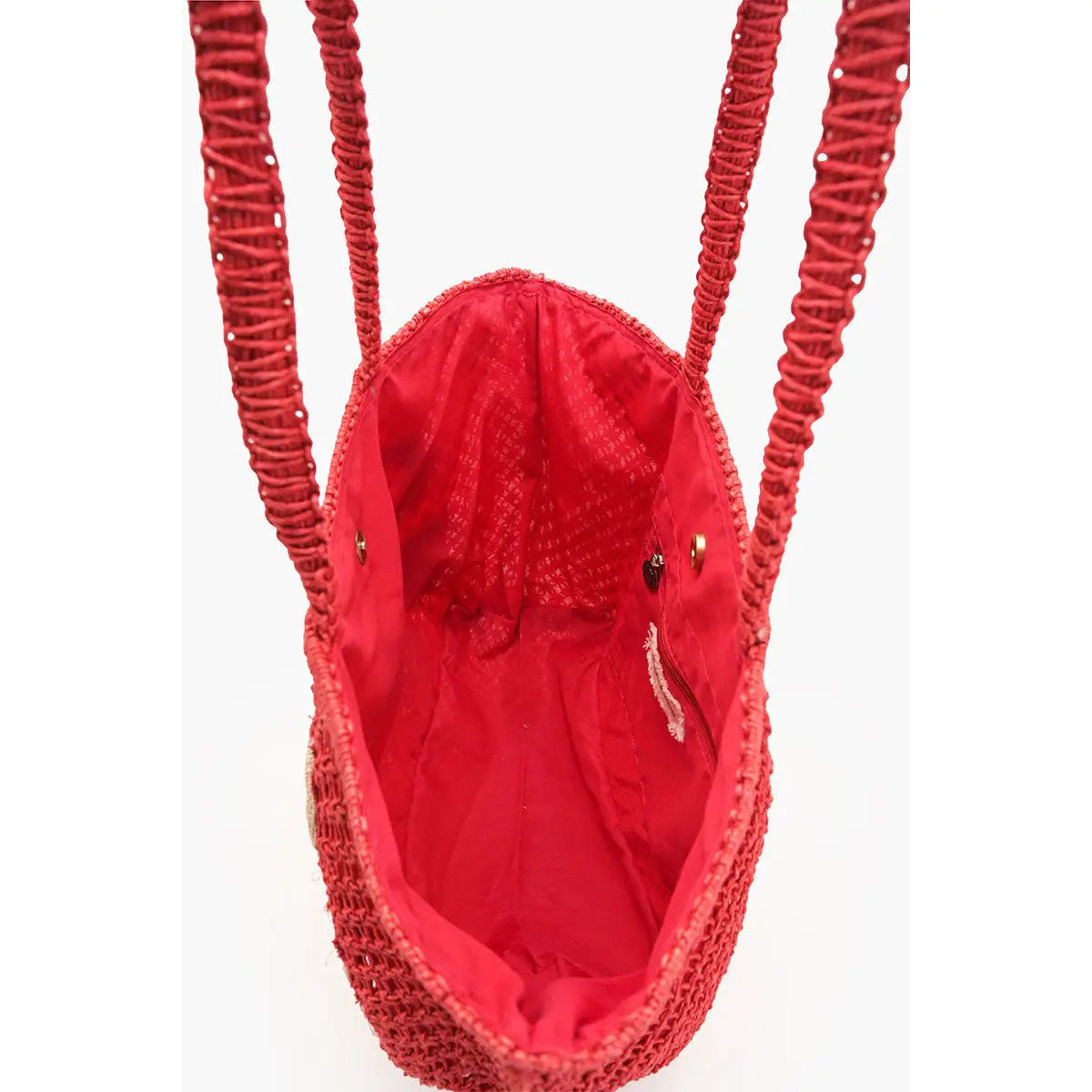 AB25-1508 America & Beyond Ciao Bella Beaded Macrame Tote