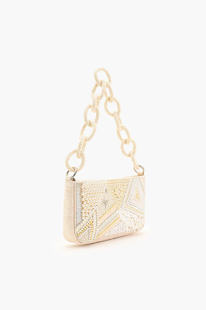 America & Beyond Embellished Shoulder Bag
