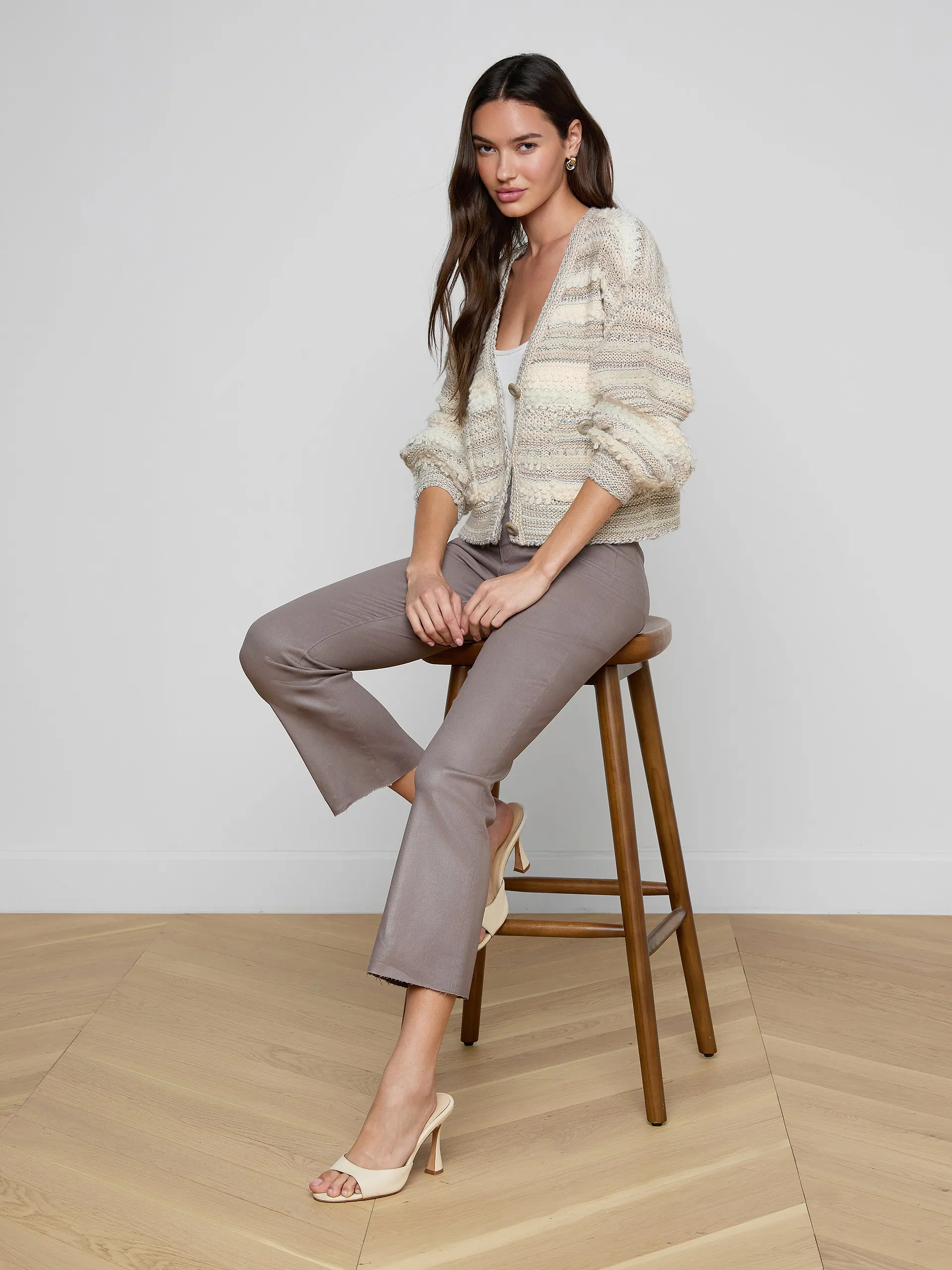 8953GLA-NAMU L'AGENCE Harriet Cardigan
