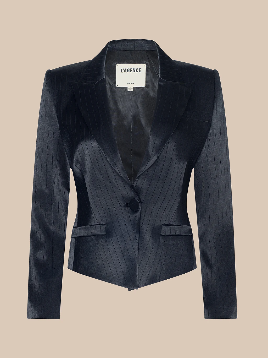 1077jstbp L'AGENCE Misa Short Single Breast Blazer