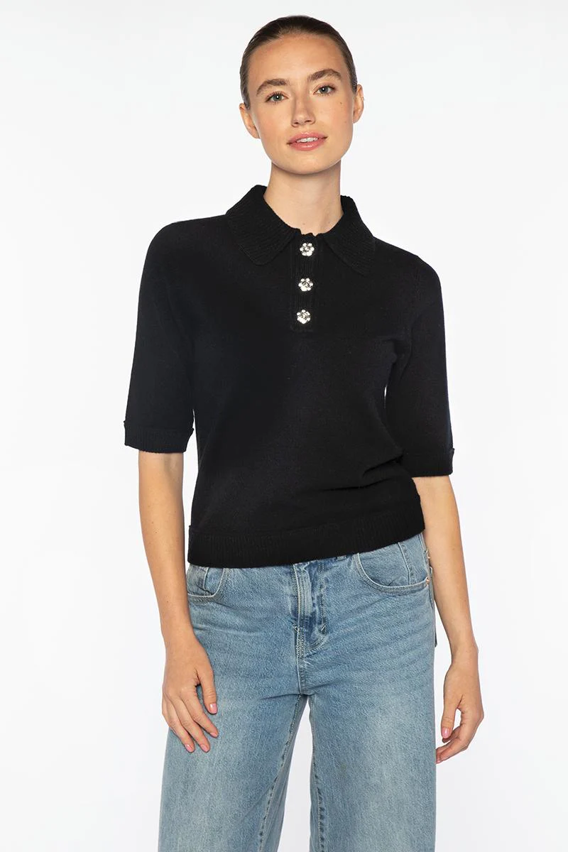 LRSC5-144b Crystal Button Polo