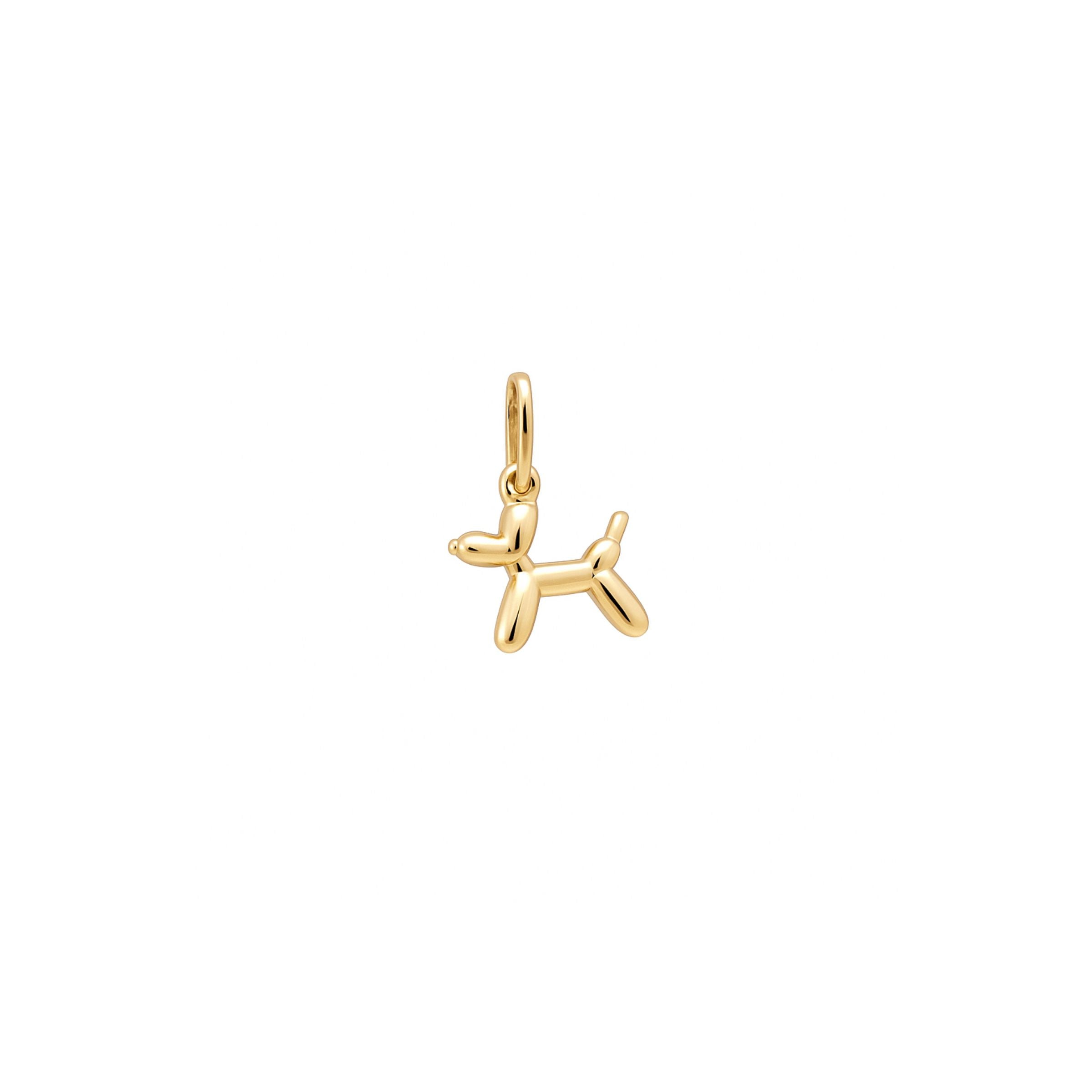 WD1783 14kt Gold Balloon Dog Pendant