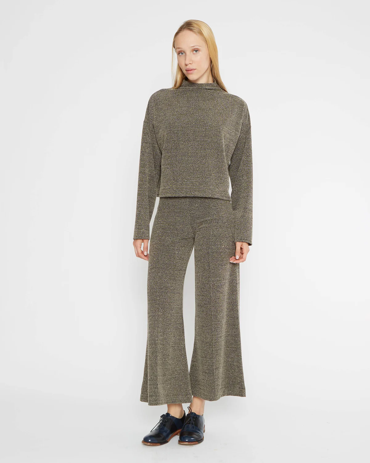 1462p Ripley Rader Boucle Cropped Wide Leg Pant display picture 1
