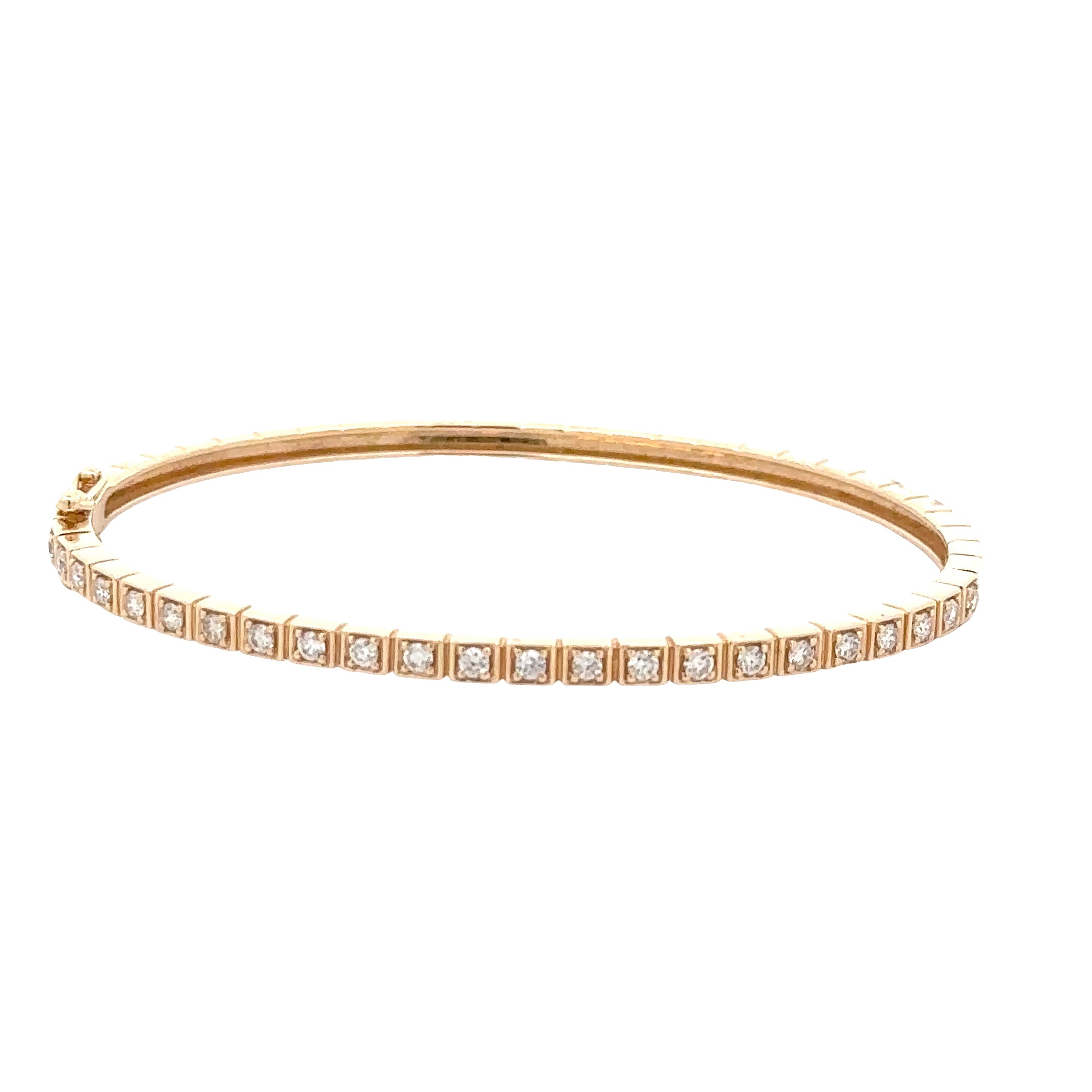 WD1896 14kt Gold Diamond Cuff Bracelet