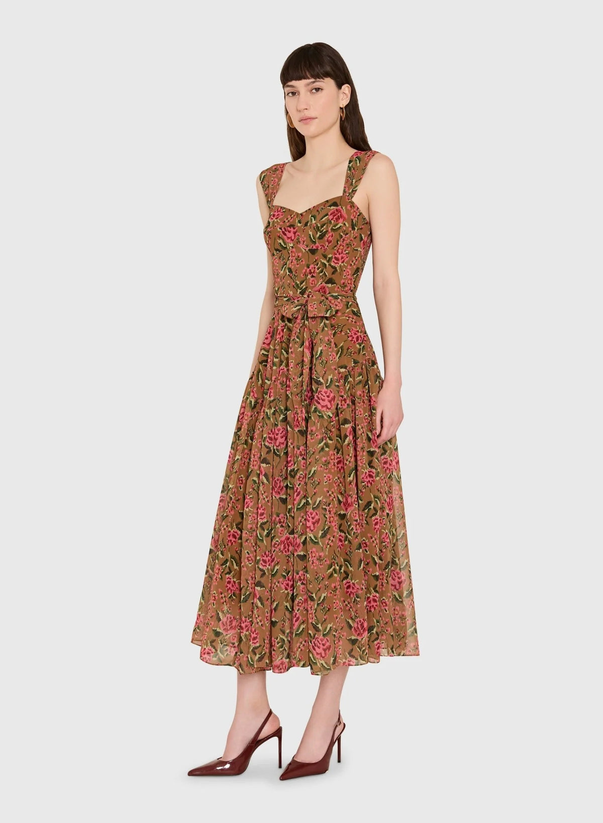 GE-23243ere Amanda Uprichard Thw Silke Midi Dress