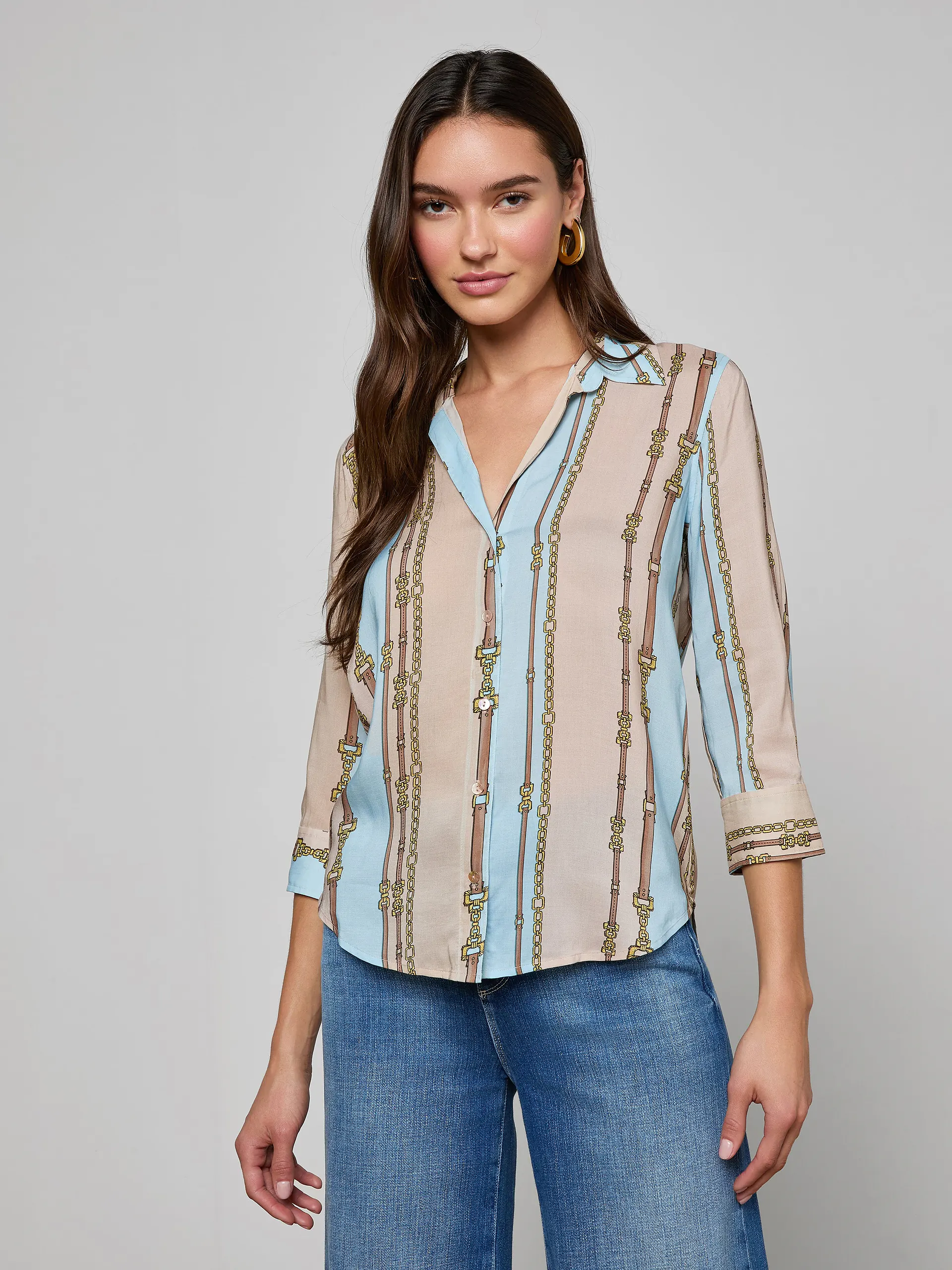 40405BTY-BSPL L'AGENCE Camille Blouse