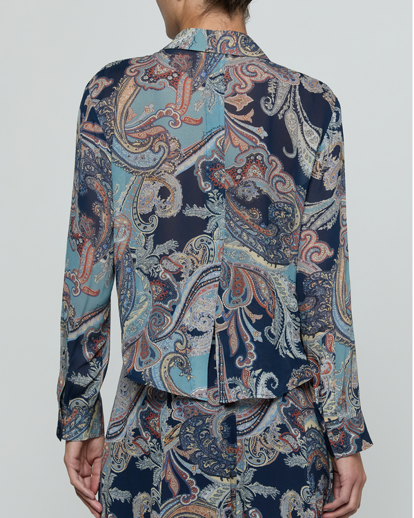 40548umoM L'AGENCE The Cosette Crop hi low shirt