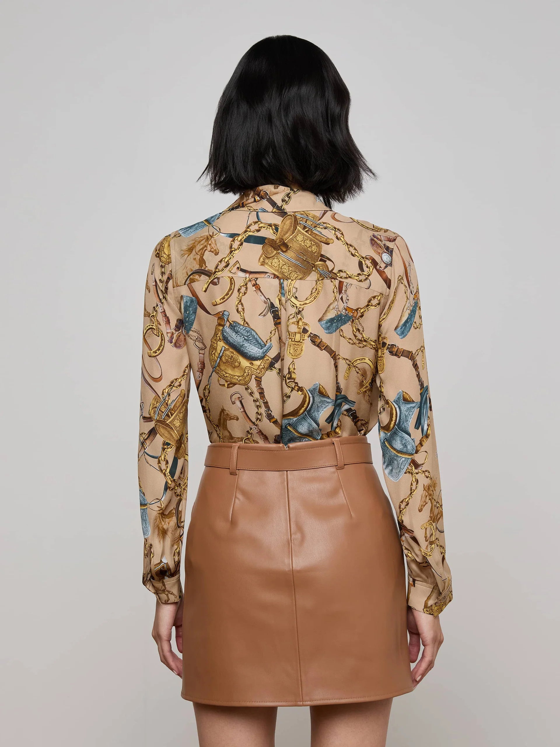 4254EEAdcmes L'AGENCE Nina L/S Blouse