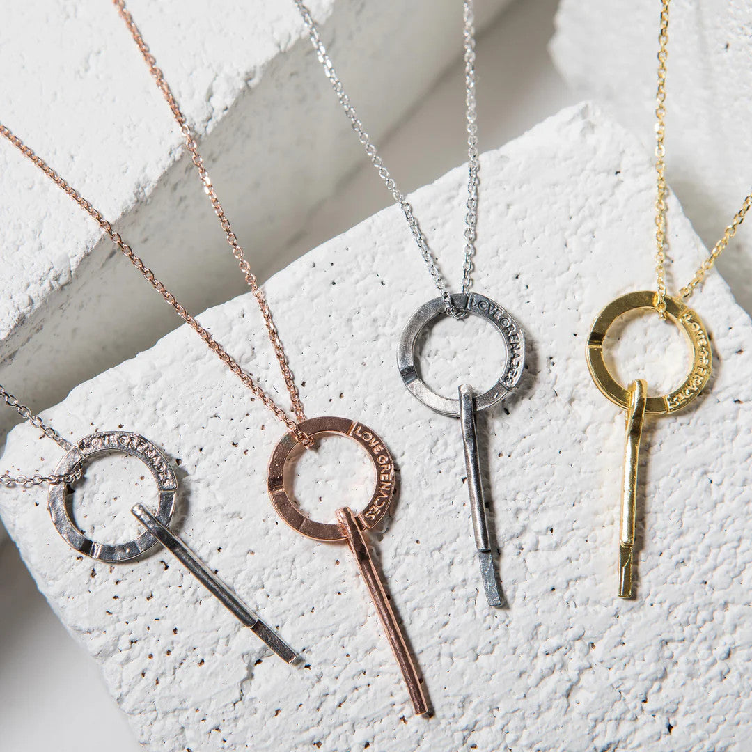 LG104 LOVE Grenades Sterling Silver Base with 14kt plating Small Grenade Pin W/18inch linked chain