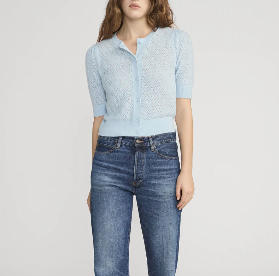 WS26KSW034 Frame the delicate cashmere s/s cardi