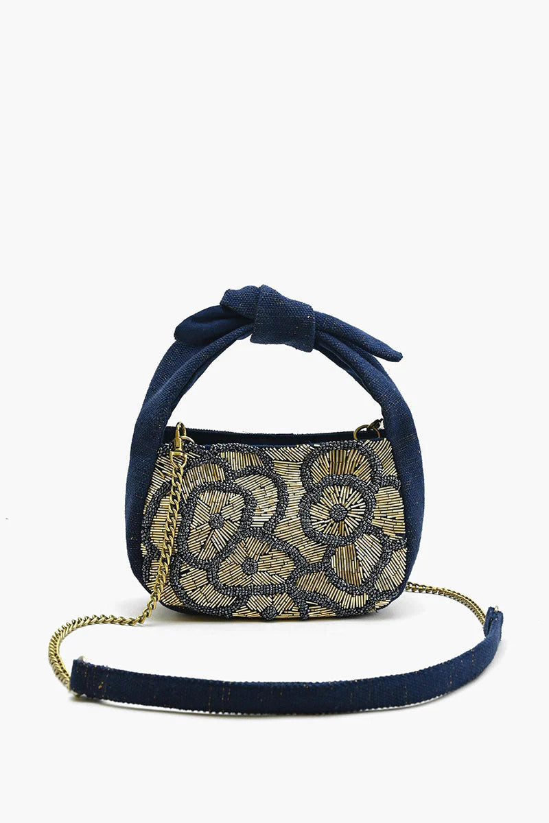 American & Beyond Royal Flower Knot Bag