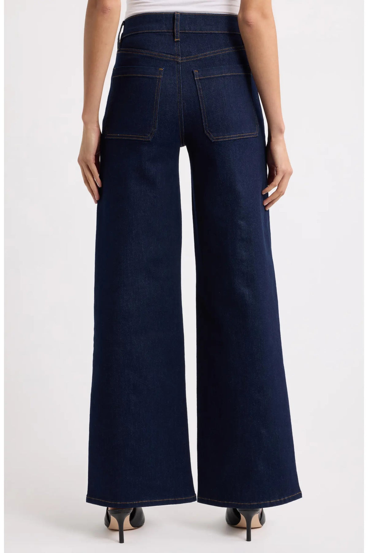 LSpipp814rins FRAME The Pearl Slim Palazzo Modernist Pocket