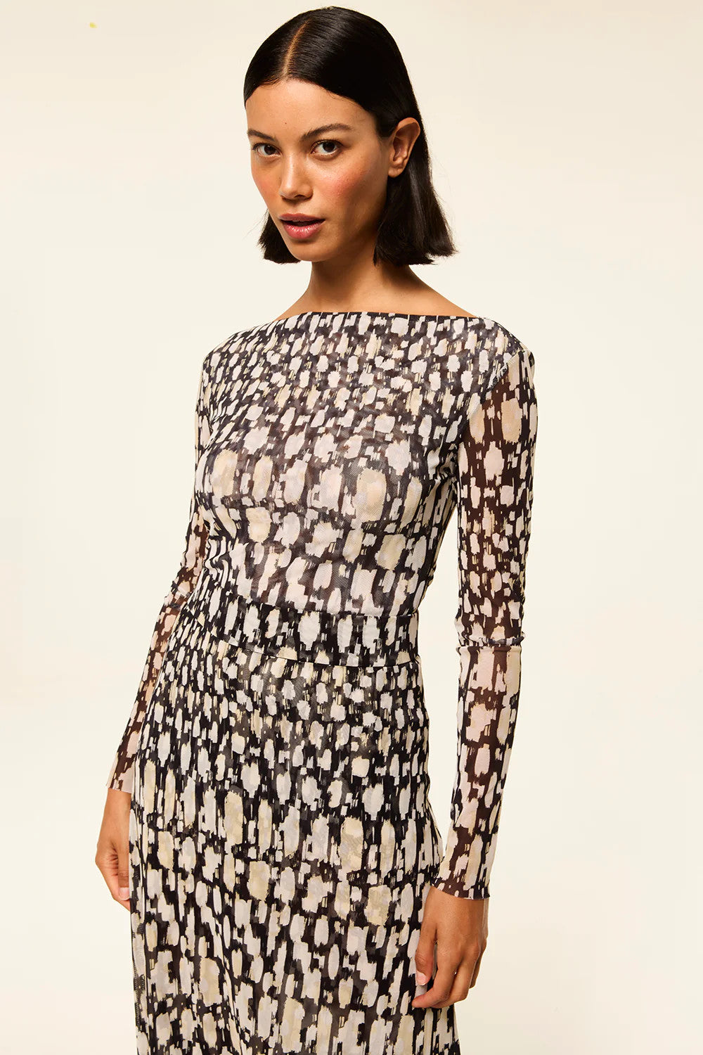taupe dress long sleeve Ribbed-Knit Off-Shoulder Maxi Dress in Taupe - XXL
