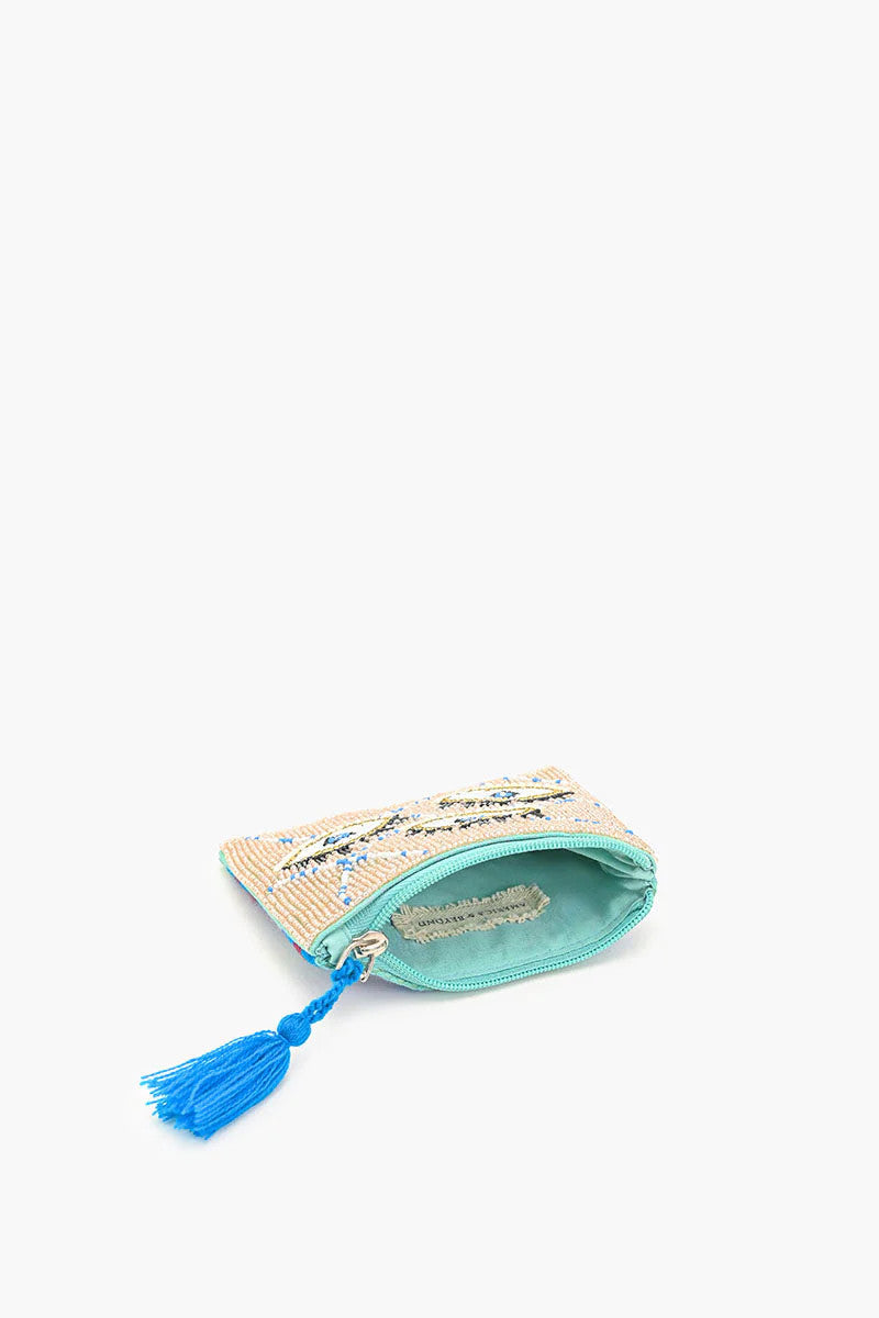 America & Beyond Celestial Evil Eye Mini Pouch