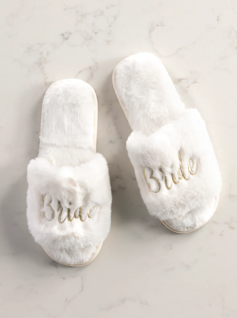 33-28-011IV Shiraleah "Bride" Slippers, Ivory