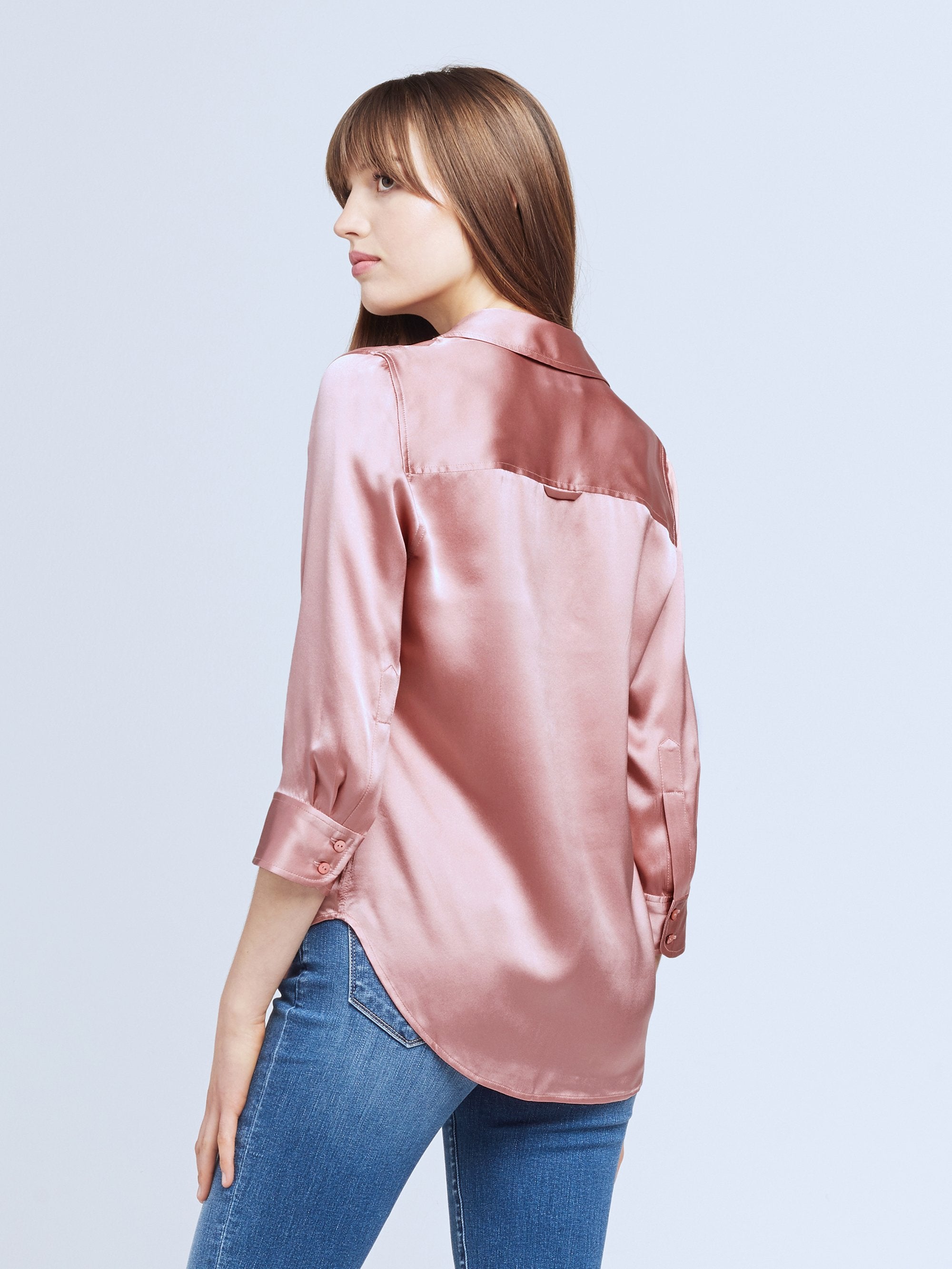 40126CLWRT L'AGENCE The Dani Blouse