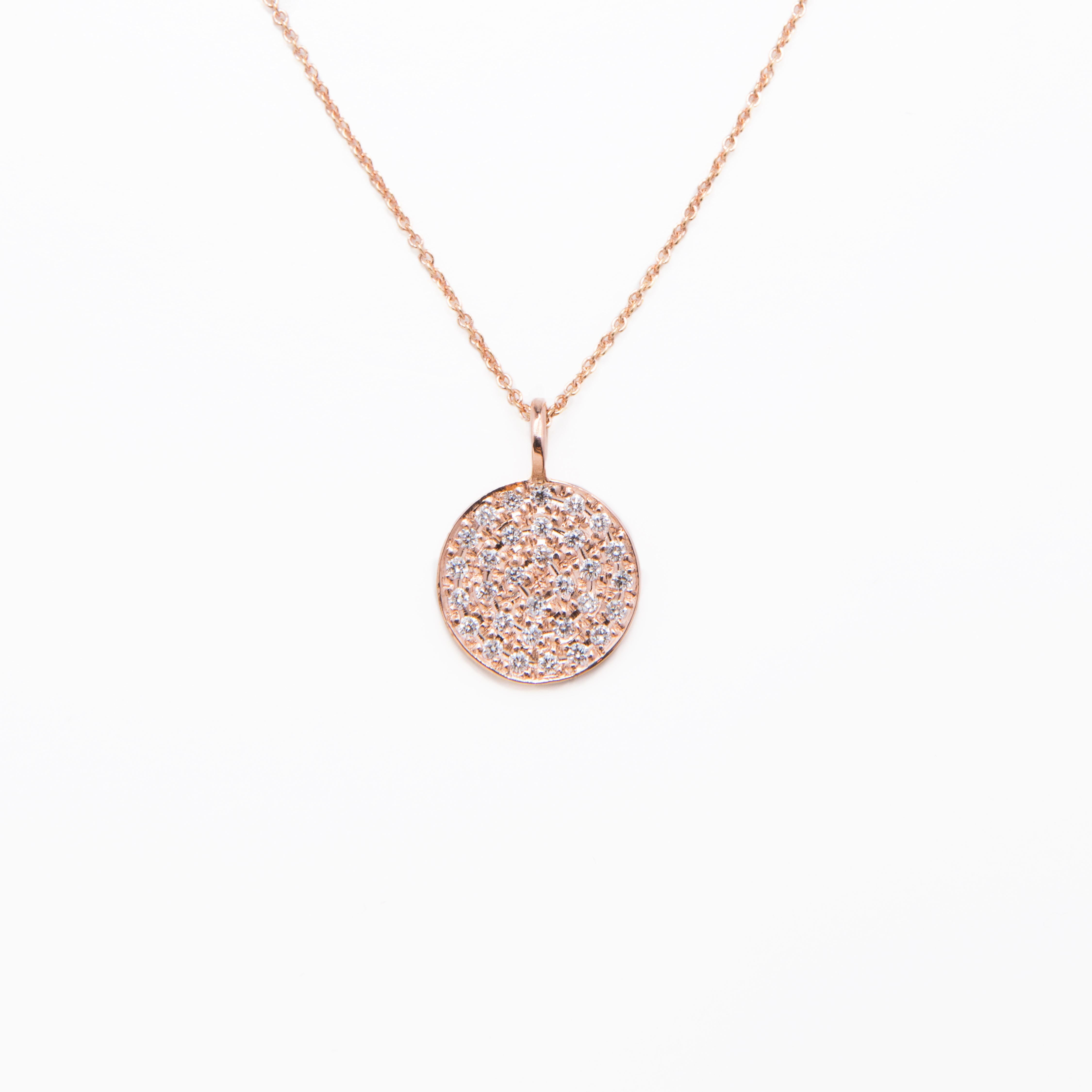 WD803 14kt Coin disk Pendant