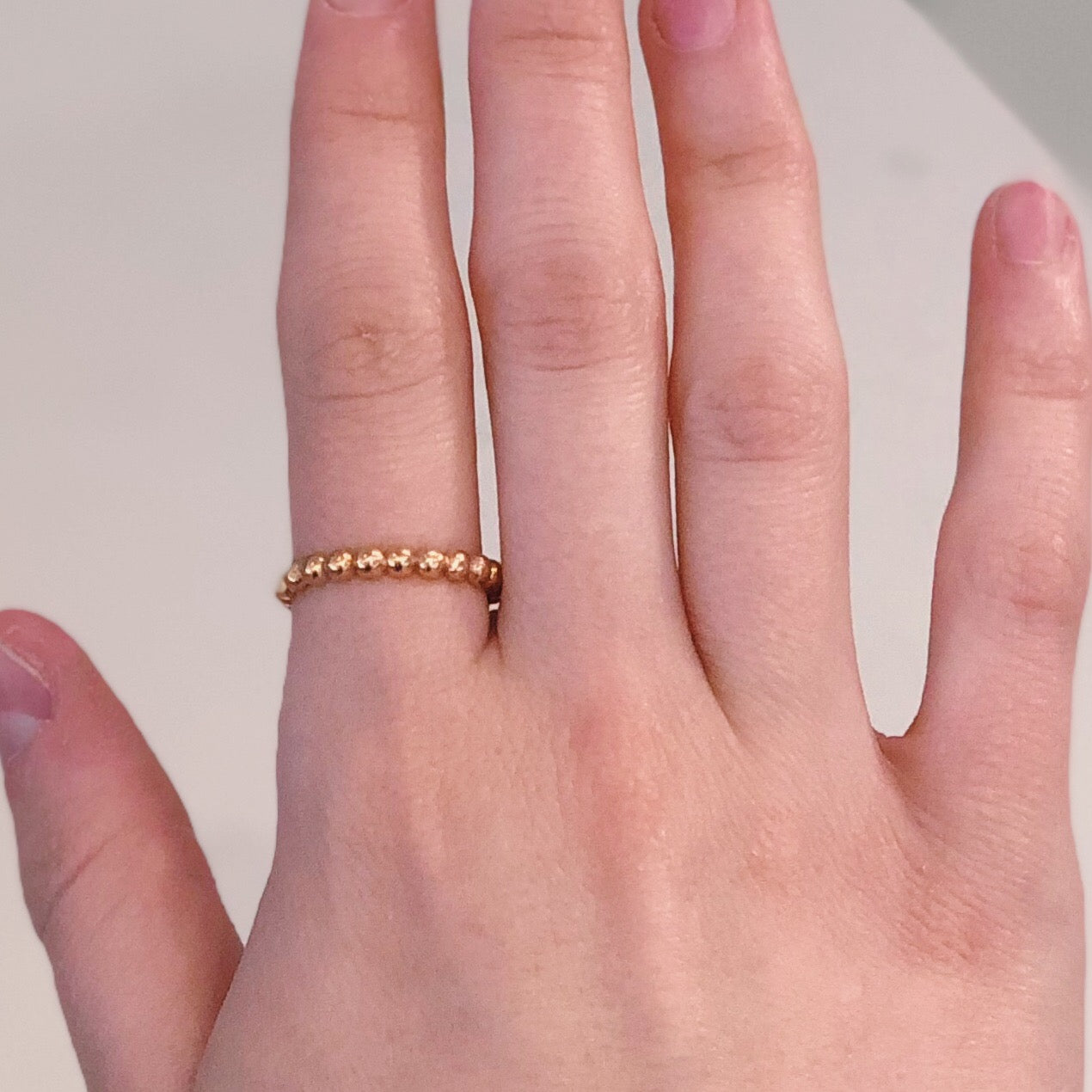 WD297 - 2.5mm Solid Bead Ball Eternity ring