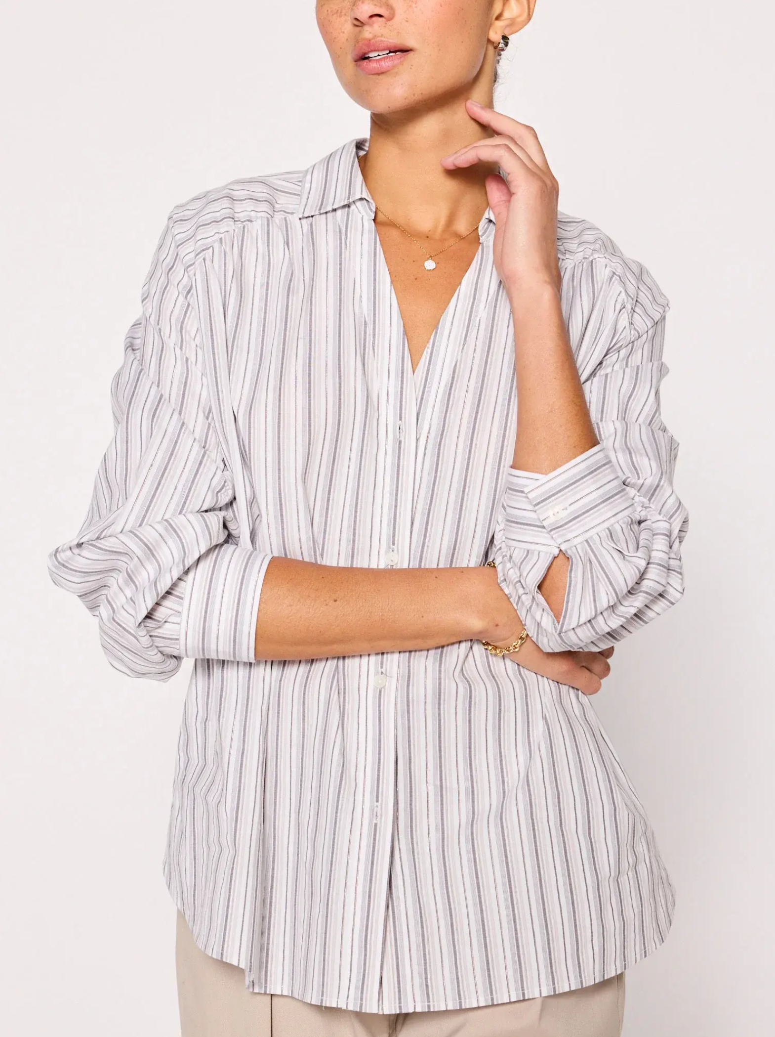 LXS3965ts Brochu Walker Tanner Stripe Blouse