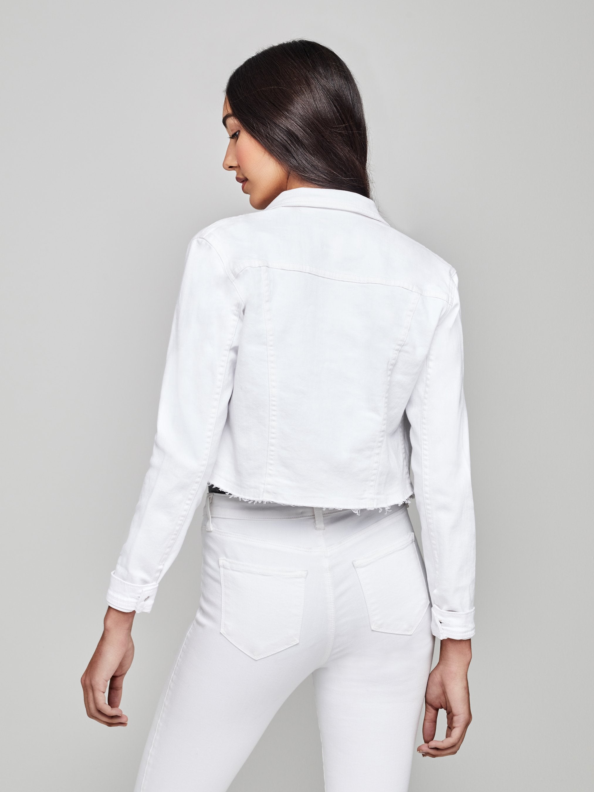 1431KBow L'AGENCE Janelle Slim Raw Jacket