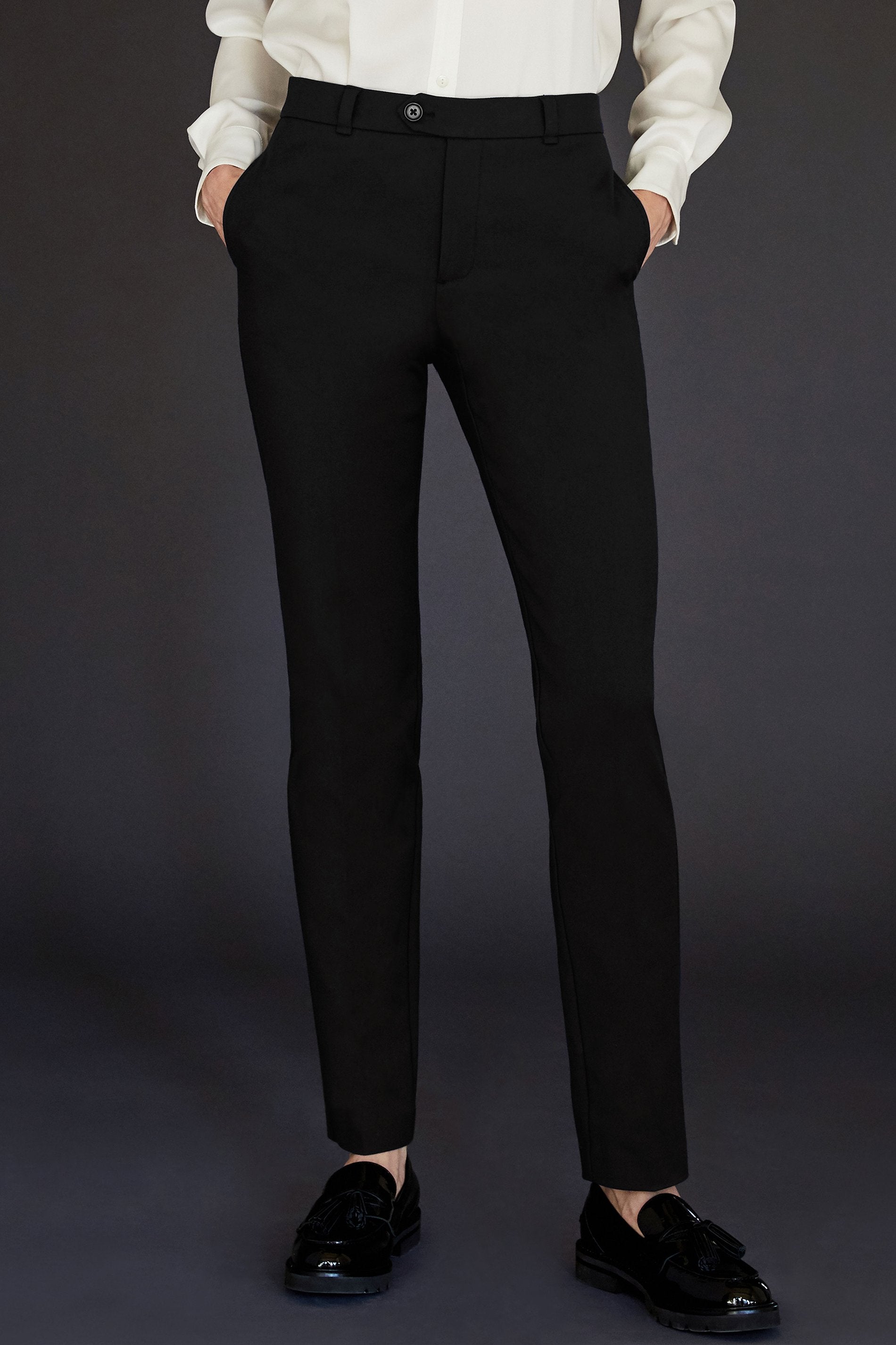 1085tR Ecru York Tribeca stretch Straight Leg trouser