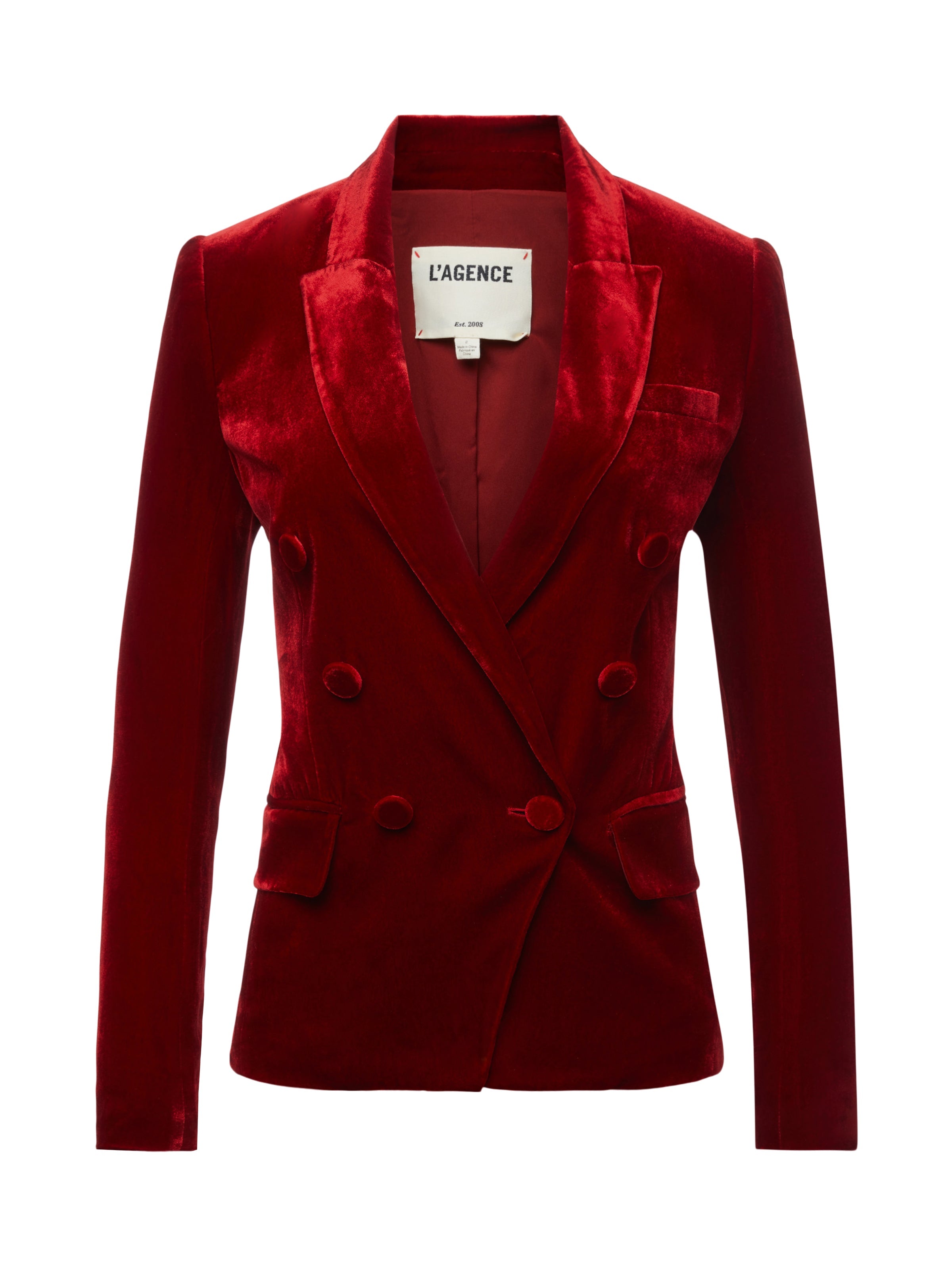 1432svtrd L'AGENCE Kenzie Double Breast Blazer