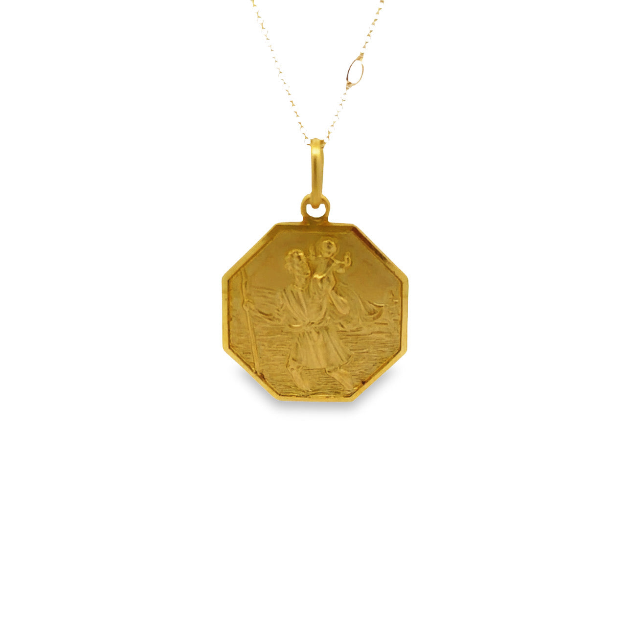 WD1190 14kt Gold Saint Christopher Pendant