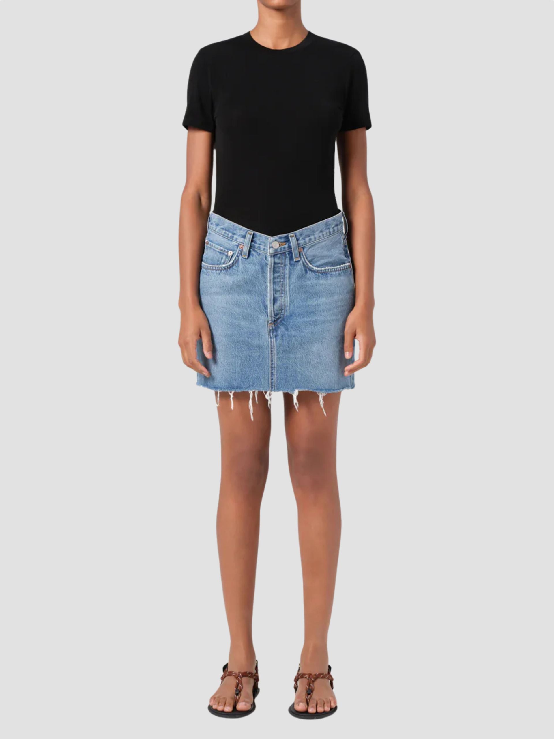 A3067-1535f AGOLDE V-Waist Mini