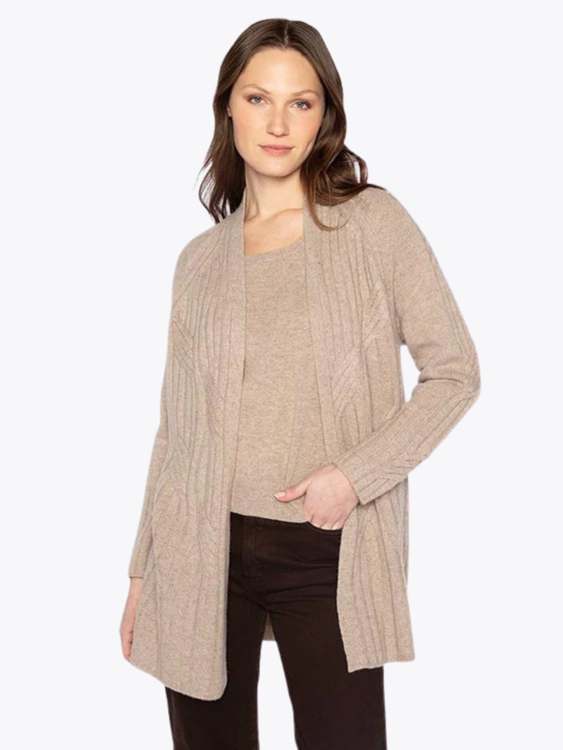 LFSC5-133t KINROSS LUXE CABLE CARDIGAN