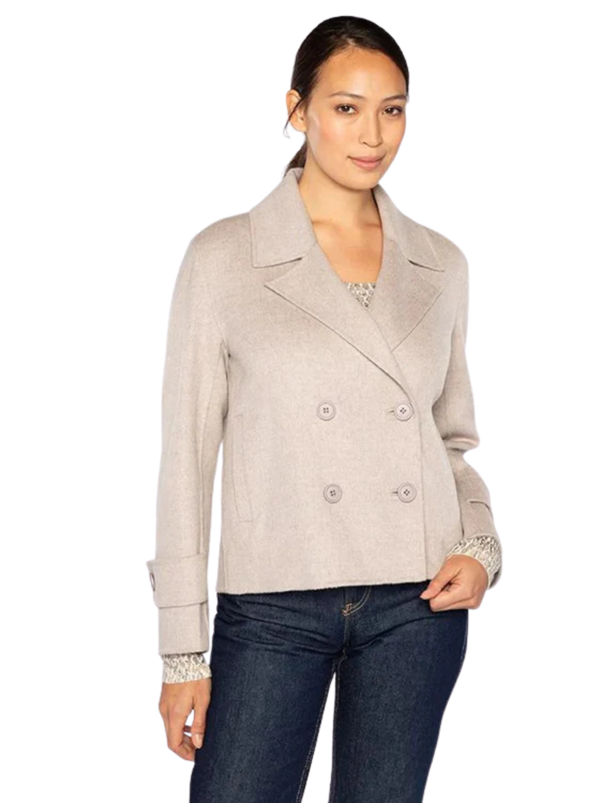 LROJ4-143t KINROSS Short Trench Coat