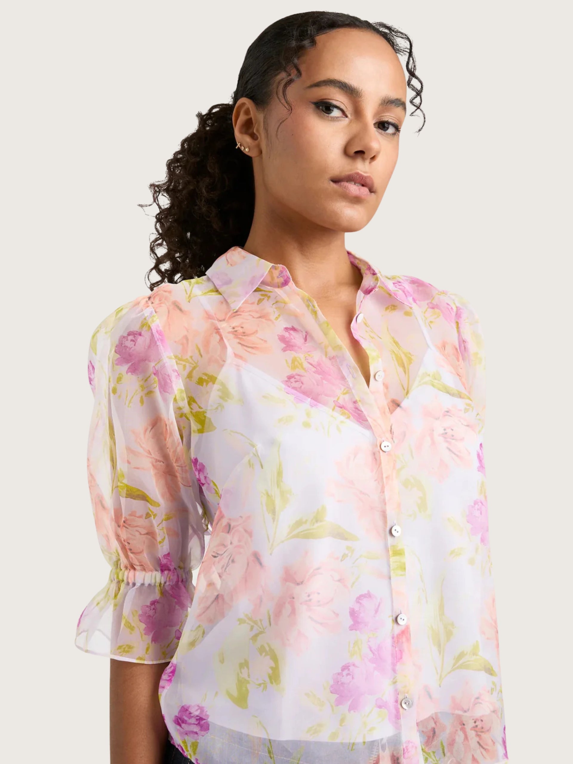 ZW16169352Zp Cinq A Sept Midnight Tulips Fiona Top