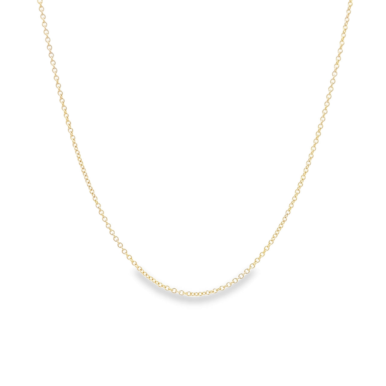 WD1213 14kt Gold Petite Rollo Link Chain