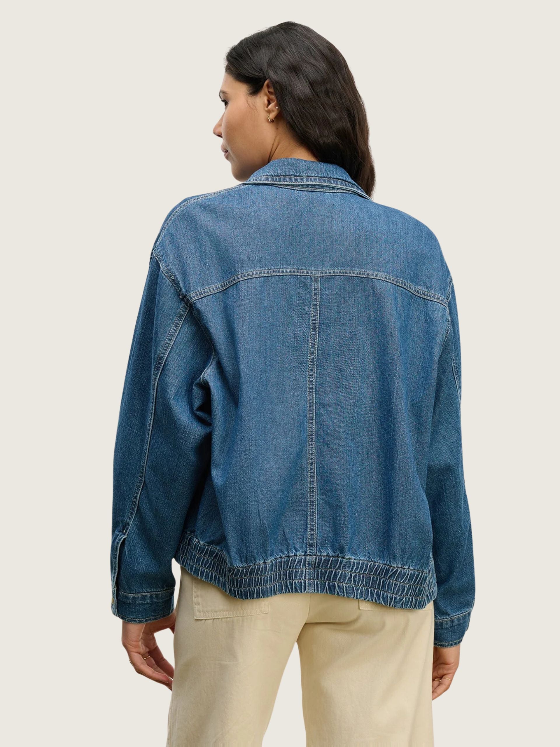 PORTER07c Velvet Porter Denim Jacket