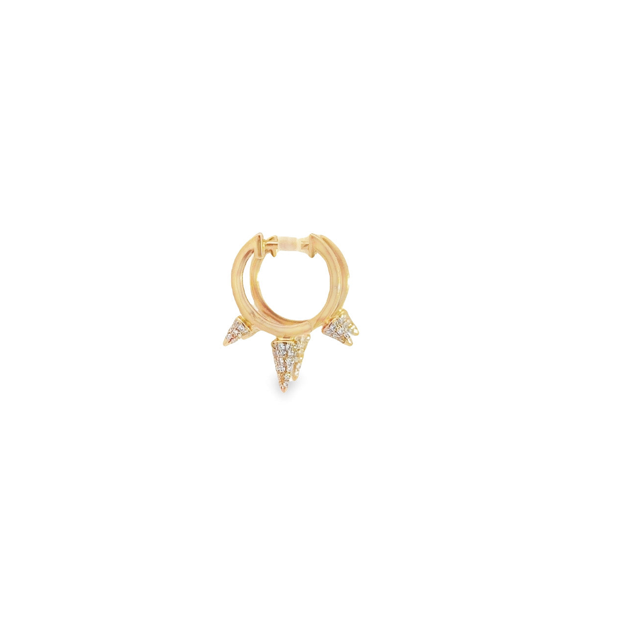 WD1019 14kt Gold 3 spike earring